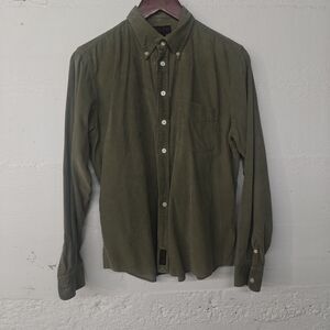 Ralph Lauren Women’s Cotton Button Down Top - Size Large - Olive Green